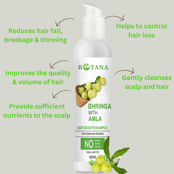 Bhringraj and Amla shampoos 200ml - Image 2