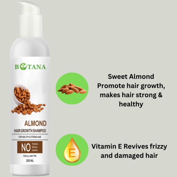 Almond Shampoo 200ml - Image 3