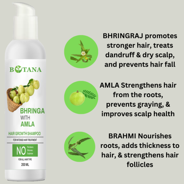 Bhringraj and Amla shampoos 200ml - Image 3