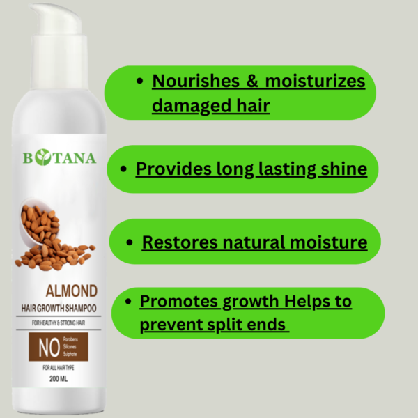 Almond Shampoo 200ml - Image 4